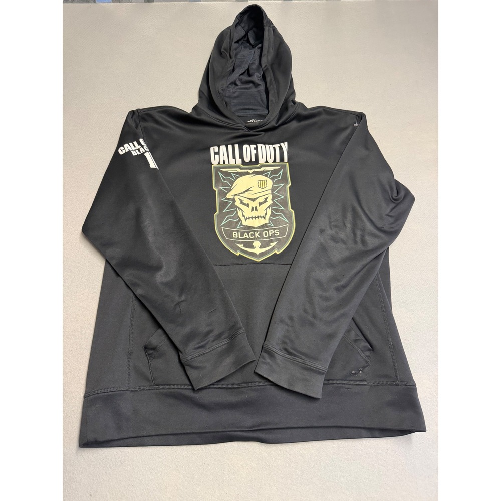 BCG Call of Duty Black Ops Hoodie Kids Small Black Performance Sweatshirt Gaming